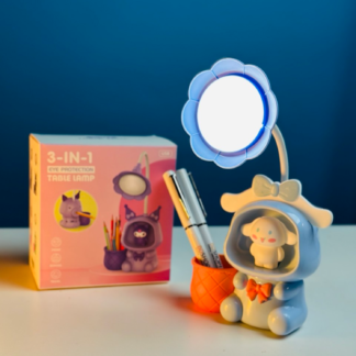 3 in 1 Rechargeable Table Lamp with Storage Cup & Sharpener for Kids