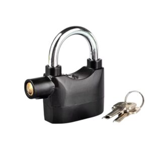 Waterproof Stainless Steel Siren Alarm Lock | Anti-Theft Padlock for Motorcycle, Bike & Home Security